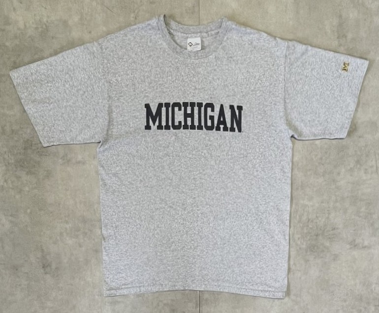 画像1: 90'S THE COTTON EXCHANGE シングルステッチ 半袖 Tシャツ ヘザーグレー USA製 (VINTAGE)