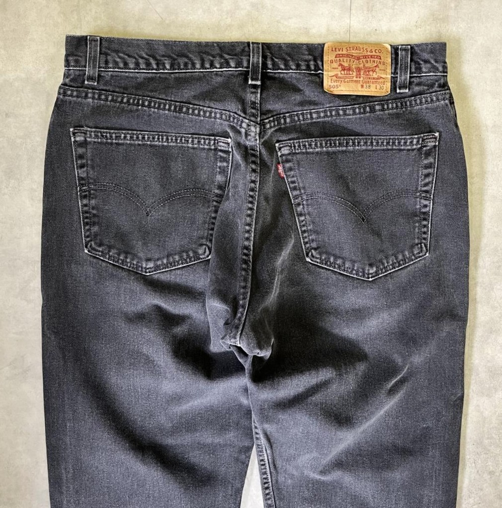 画像: 00'S LEVIS 505 デニム ブラック USA製 W38L30 (VINTAGE)