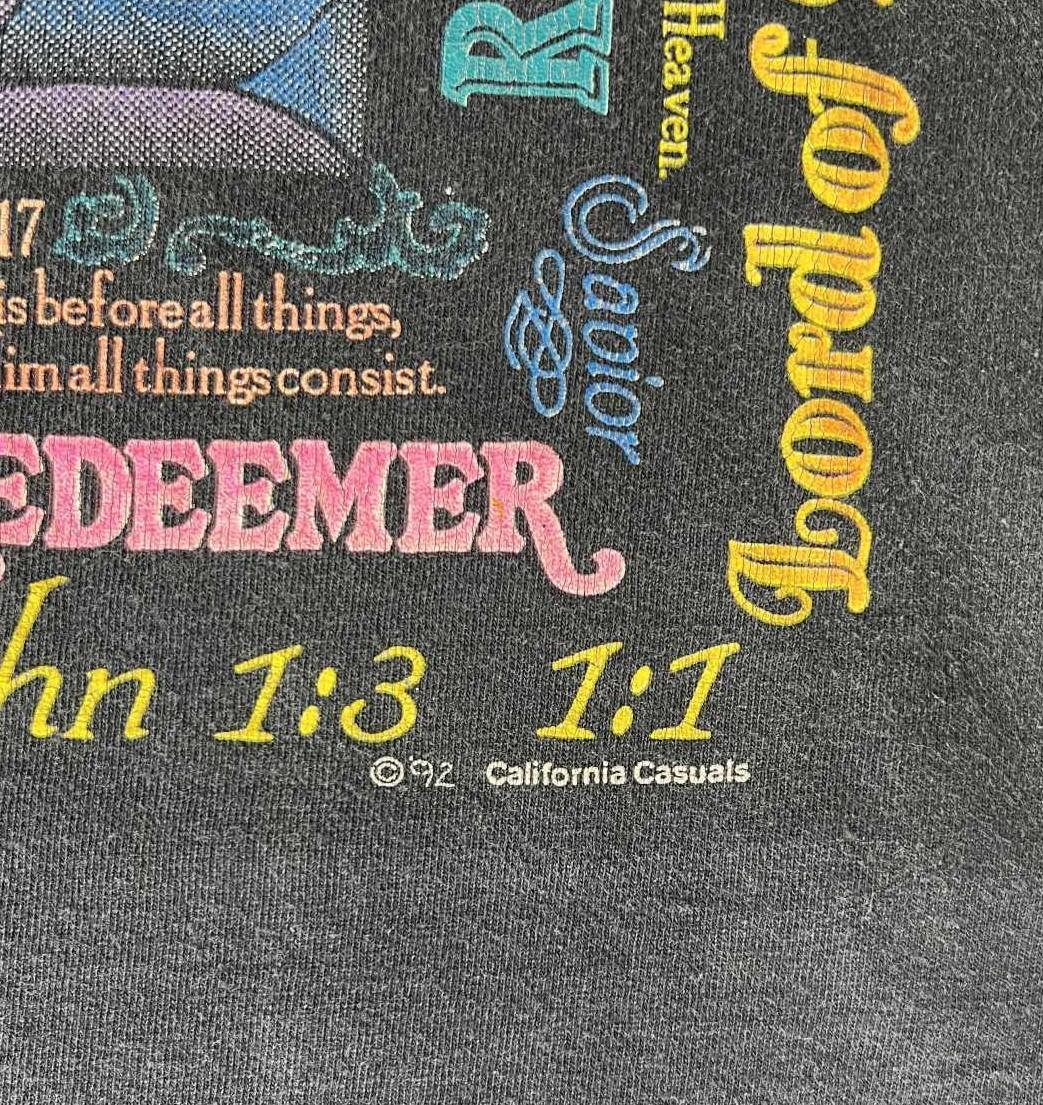 画像3: 90'S CALIFORNIA CASUALS シングルステッチ 半袖 Tシャツ フェードブラック (VINTAGE)