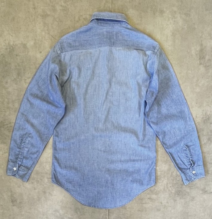 画像4: 70'S BIG MAC コットン100% シャンブレーシャツ ブルー USA製 (VINTAGE)