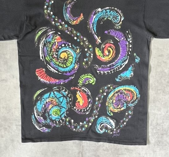 画像: 90'S GILDA MARX シングルステッチ 半袖 Tシャツ フェードブラック USA製 (VINTAGE)