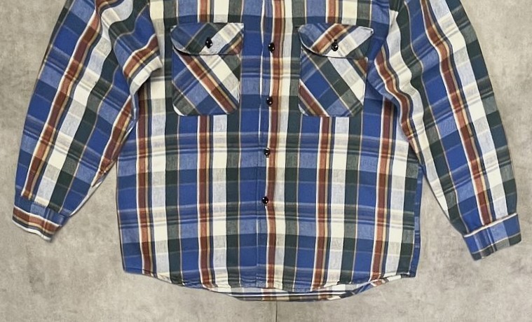 画像: 80'S CLYDESDALE 三角タグ フランネル ワークシャツ チェック柄 USA製 (VINTAGE)
