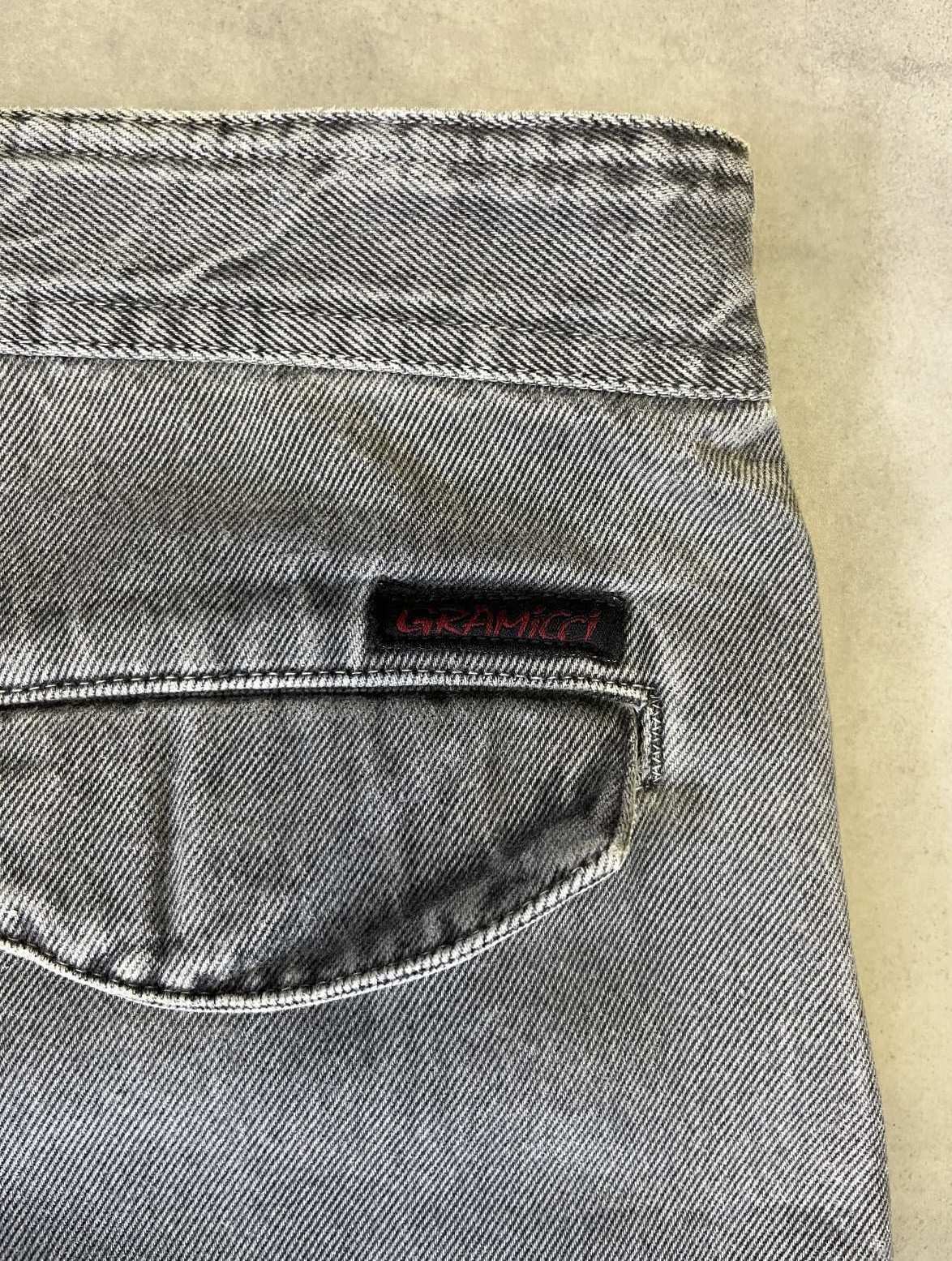 画像5: 90'S GRAMICCI 旧ロゴ ベルト付き デニム 七分丈 カーゴパンツ グレー USA製 (VINTAGE)