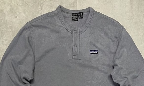 画像: 80'S PATAGONIA 旧タグ スナップボタン ヘンリーネック スウェットシャツ グレー (VINTAGE)