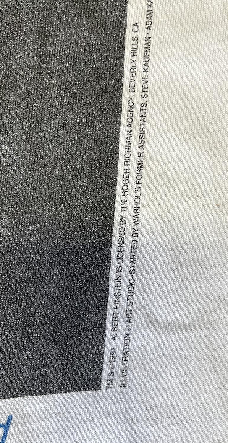 画像4: 90'S EINSTEIN シングルステッチ 半袖 Tシャツ ホワイト USA製 (VINTAGE)