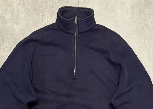 画像: 80'S LL Bean by RUSSELL ATHLETIC ハーフジップ スウェットシャツ ネイビー USA製 (VINTAGE)