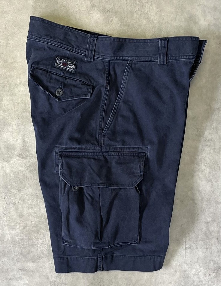画像4: 90'S RALPH LAUREN カーゴショーツ ネイビー (VINTAGE)