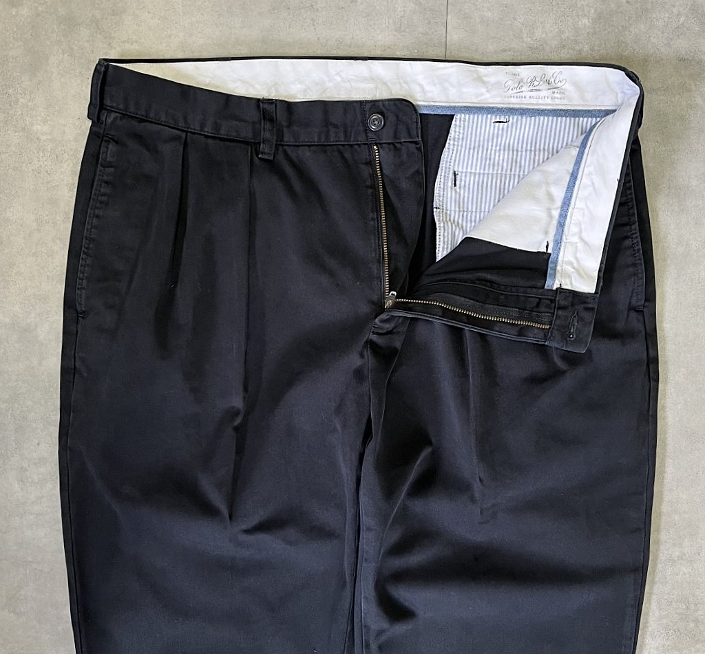 画像: 90'S RALPH LAUREN ツープリーツ チノパンツ ブラック W38L30 (VINTAGE)