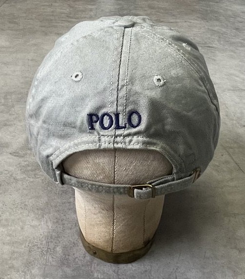 画像4: 90'S RALPH LAUREN ロゴ刺繍 ベースボールキャップ カーキ USA製 (VINTAGE)