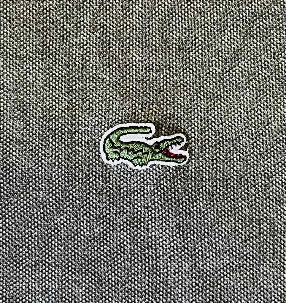 画像3: 90'S CHEMISE LACOSTE ポロシャツ ヘザーオリーブ フランス製 (VINTAGE)