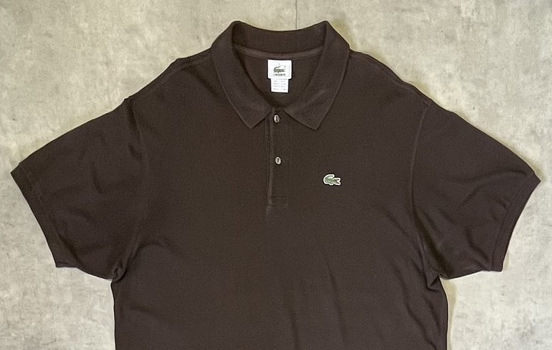 画像: 80'S CHEMISE LACOSTE ポロシャツ ブラウン フランス製 (VINTAGE)