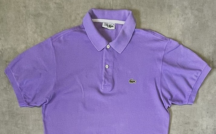 画像: 80'S CHEMISE LACOSTE ポロシャツ ライラック フランス製 (VINTAGE)