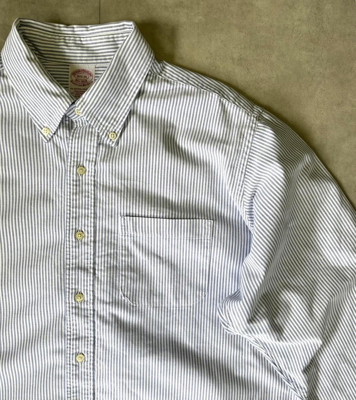 画像: 90'S BROOKS BROTHERS オックスフォード BDシャツ ストライプ USA製 (VINTAGE)