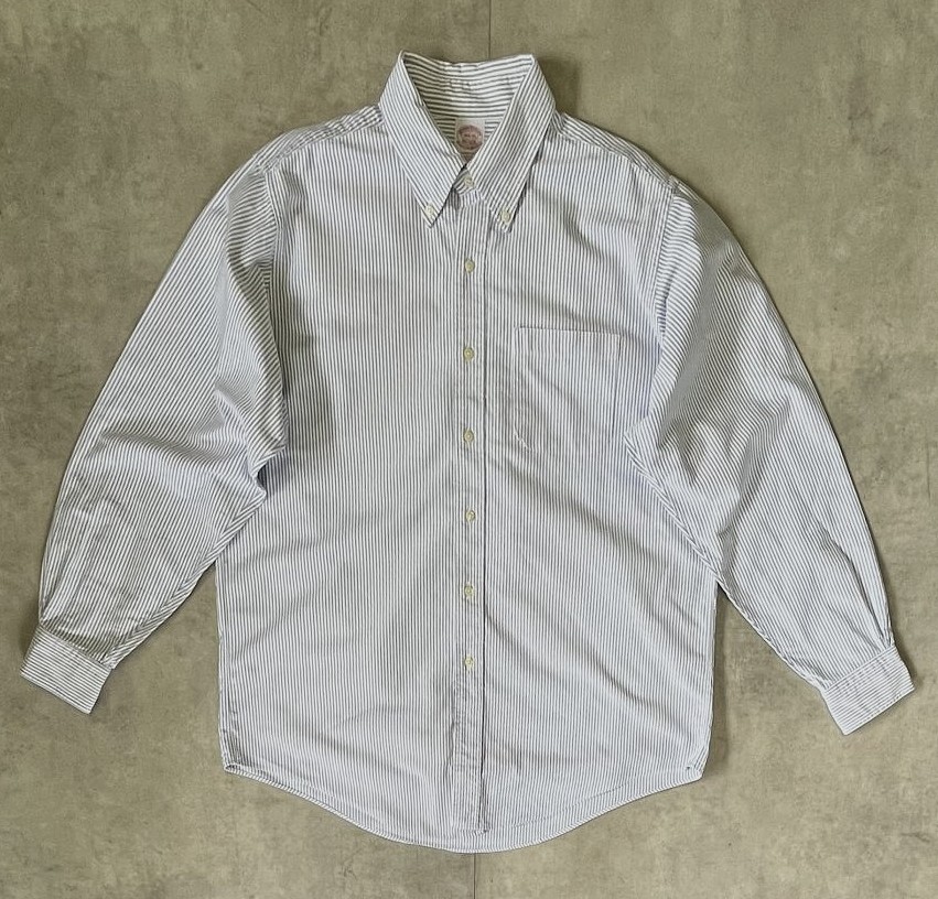 画像1: 90'S BROOKS BROTHERS オックスフォード BDシャツ ストライプ USA製 (VINTAGE)