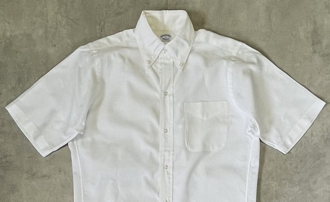 画像: 60'S BROOKS BROTHERS "MAKERS" 6ボタン オックスフォード 半袖 BDシャツ ホワイト USA製 (VINTAGE)