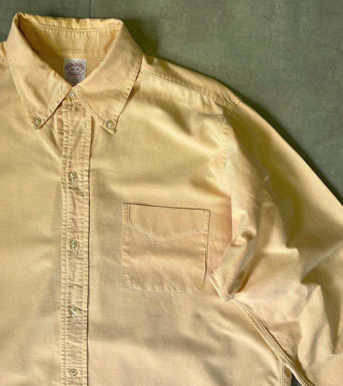 画像: 70'S BROOKS BROTHERS "MAKERS" 6ボタン オックスフォード BDシャツ オレンジ USA製 (VINTAGE)