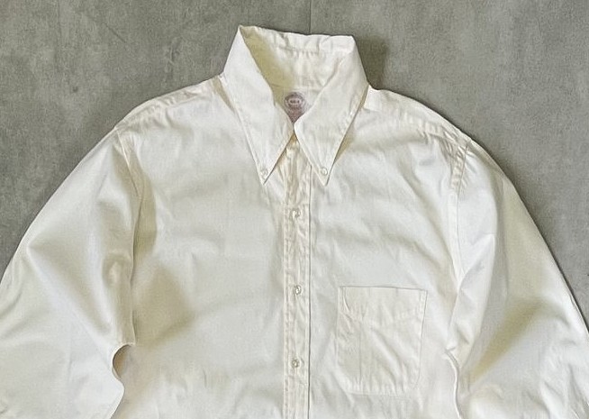 画像: 90'S BROOKS BROTHERS "MAKERS" ピンオックス BDシャツ 生成り USA製 (VINTAGE)