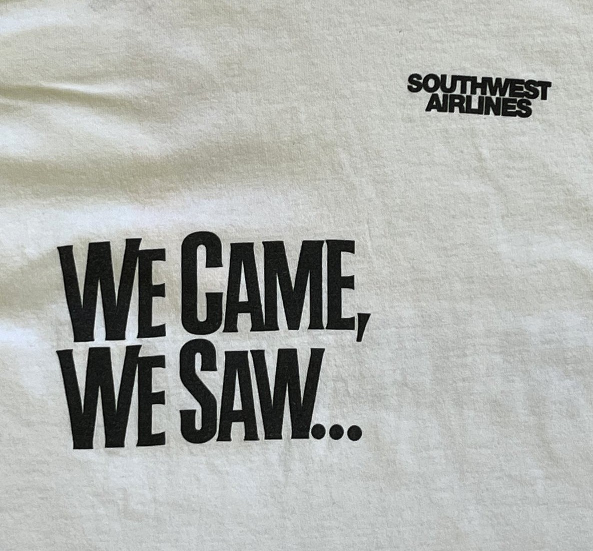 画像3: 90'S SOUTHWEST AIRLINES シングルステッチ 両面プリント 半袖 Tシャツ ホワイト USA製 (VINTAGE)