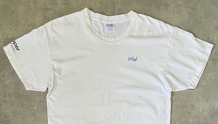 画像: 00'S INTEL "DEVELOPER SERVICES" 両面+袖プリント 半袖 Tシャツ ホワイト (VINTAGE)