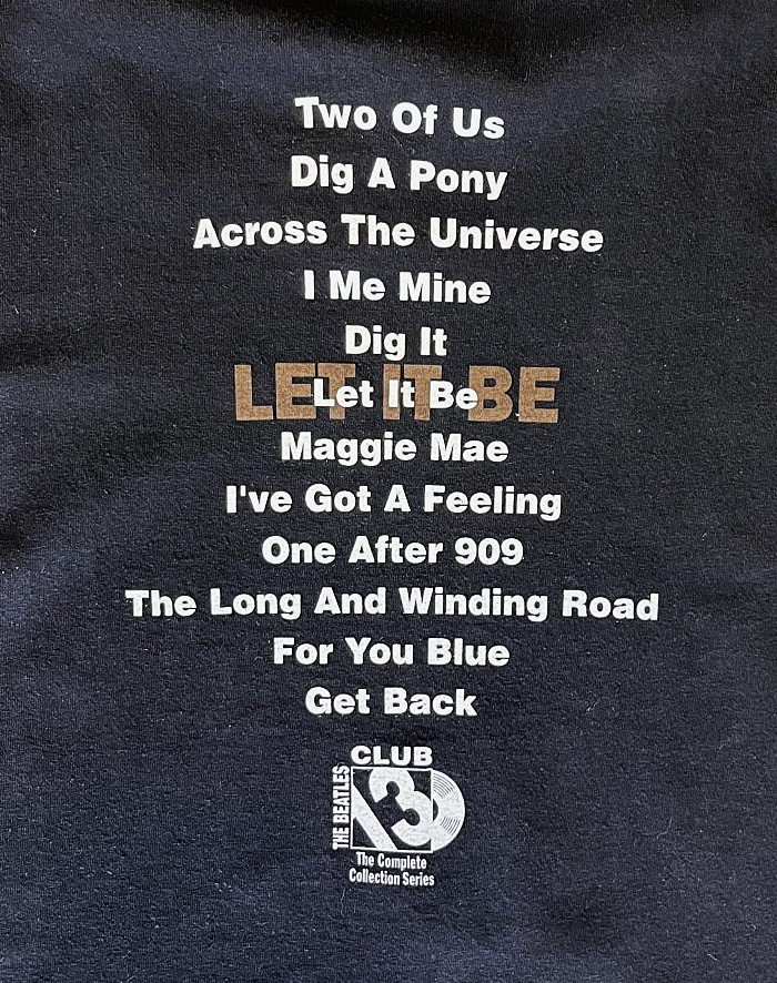 画像6: 90'S THE BEATLES "LET IT BE" 両面プリント 半袖 Tシャツ ブラック (VINTAGE)