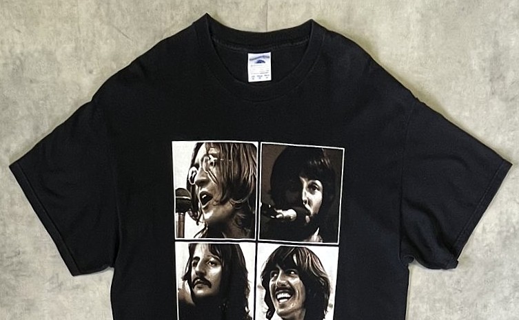 画像: 90'S THE BEATLES "LET IT BE" 両面プリント 半袖 Tシャツ ブラック (VINTAGE)