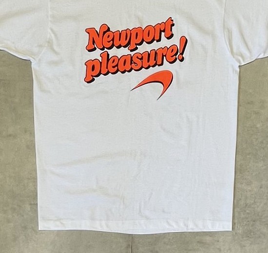 画像: 90'S NEWPORT シングルステッチ 半袖 Tシャツ ホワイト USA製 (DEADSTOCK)
