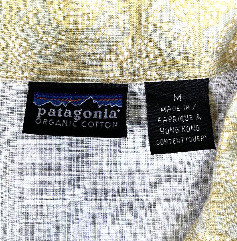 画像2: 90'S PATAGONIA オーガニックコットン 半袖 ACシャツ 総柄 香港製 (VINTAGE)
