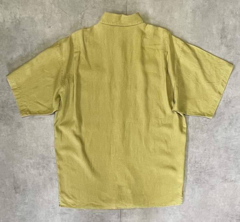 画像4: 90'S PATAGONIA ヘンプ 半袖 ACシャツ ピスタチオ 香港製 (VINTAGE)