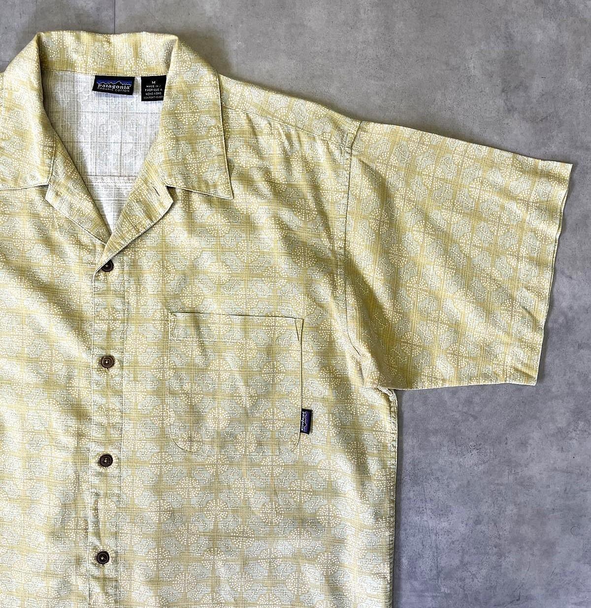 画像3: 90'S PATAGONIA オーガニックコットン 半袖 ACシャツ 総柄 香港製 (VINTAGE)
