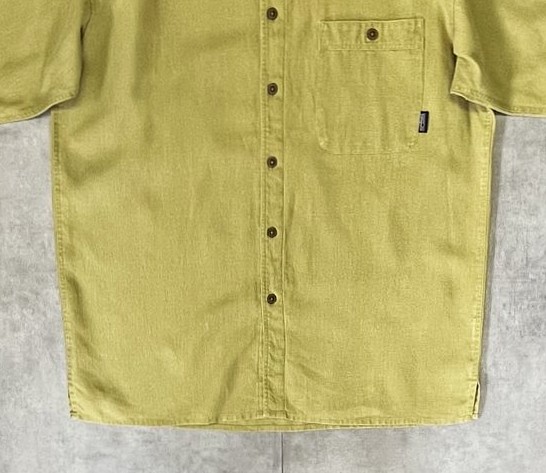 画像: 90'S PATAGONIA ヘンプ 半袖 ACシャツ ピスタチオ 香港製 (VINTAGE)