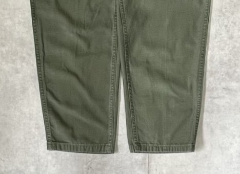 画像: 70'S アメリカ軍 US ARMY "OG107" コットンサテン ベイカーパンツ ミリタリーグリーン (VINTAGE)