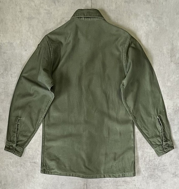 画像4: 60'S アメリカ軍 US ARMY OG107 コットンサテン ユーティリティシャツ (VINTAGE)
