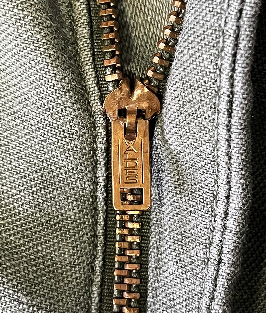 画像3: 60'S アメリカ軍 US ARMY "OG107" コットンサテン ベイカーパンツ WALDESジップ ミリタリーグリーン (VINTAGE)