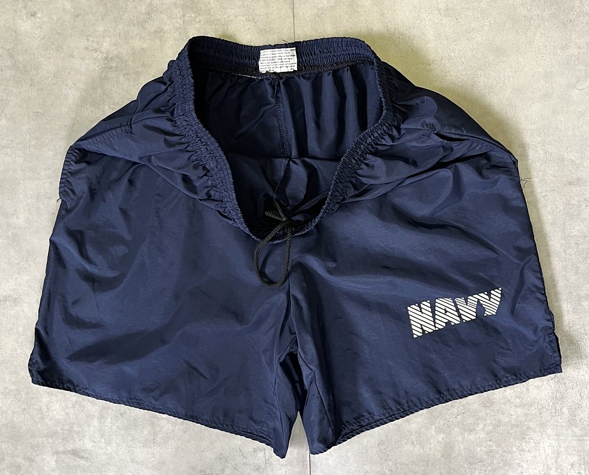 画像3: アメリカ軍 US NAVY ナイロン トレーニングショーツ ネイビー (VINTAGE)