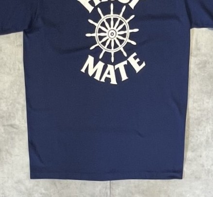 画像: 80'S SPORTSWEAR "FIRST MATE" シングルステッチ 半袖 Tシャツ ネイビー USA製 (VINTAGE)