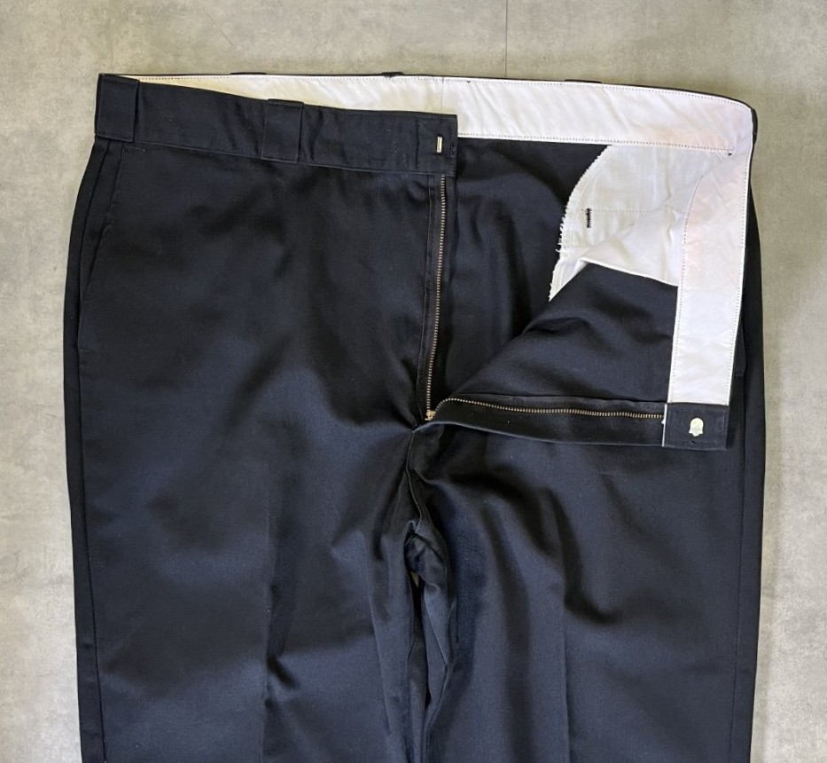 画像: 80'S DICKIES 874 チビタグ ワークパンツ ブラック W42L29 TALONジップ USA製 (VINTAGE)