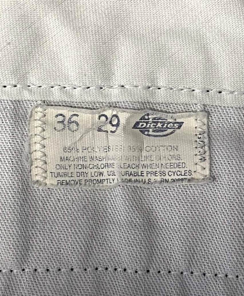 画像4: 80'S DICKIES 874 チビタグ ワークパンツ フェードオリーブ W33L29 USA製 (VINTAGE)