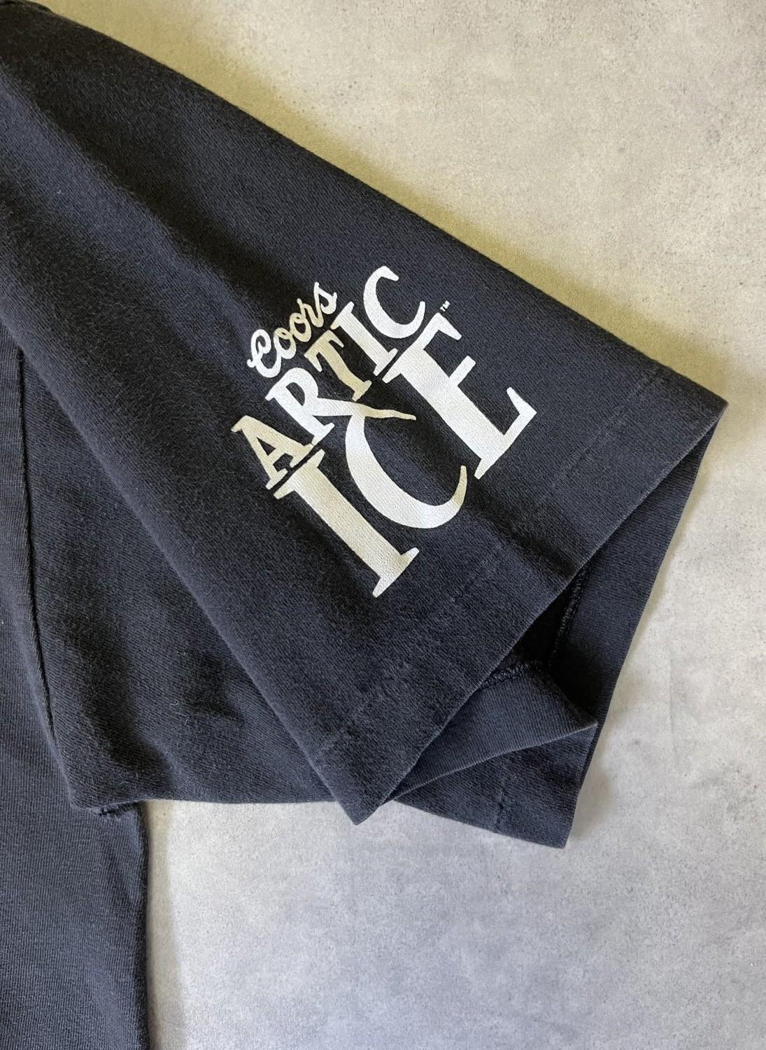 画像: 90'S COORS "ARTIC ICE" シングルステッチ 半袖 Tシャツ ブラック (VINTAGE)