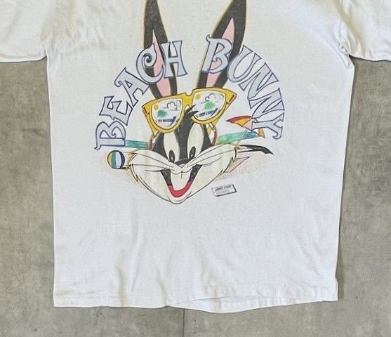 画像: 80'S LOONEY TUNES "BUGS BUNNY" シングルステッチ 半袖 Tシャツ ホワイト USA製 (VINTAGE)