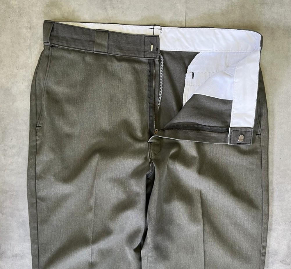 画像: 80'S DICKIES 874 チビタグ ワークパンツ フェードオリーブ W33L29 USA製 (VINTAGE)