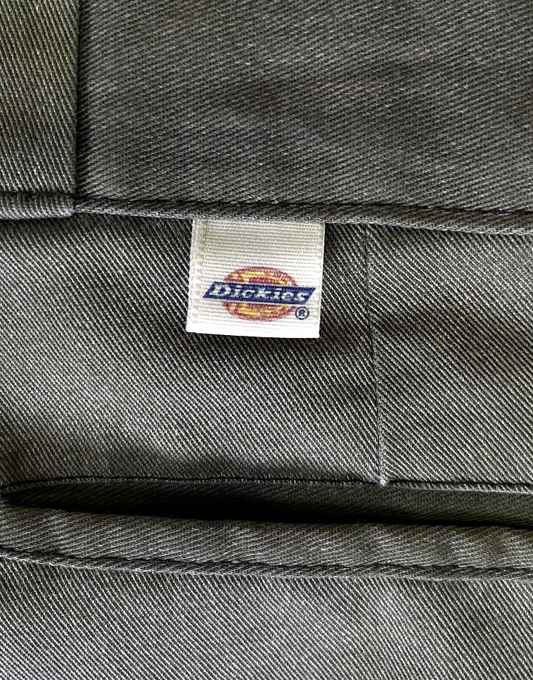 画像2: 80'S DICKIES 874 チビタグ ワークパンツ フェードオリーブ W33L29 USA製 (VINTAGE)
