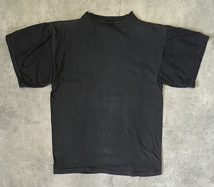 画像4: 90'S SHIT HAPPENS シングルステッチ 半袖 Tシャツ ブラック パキスタン製 (VINTAGE)