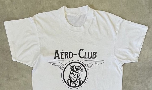 画像: 80'S AERO-CLUB シングルステッチ 半袖 Tシャツ ホワイト (VINTAGE)