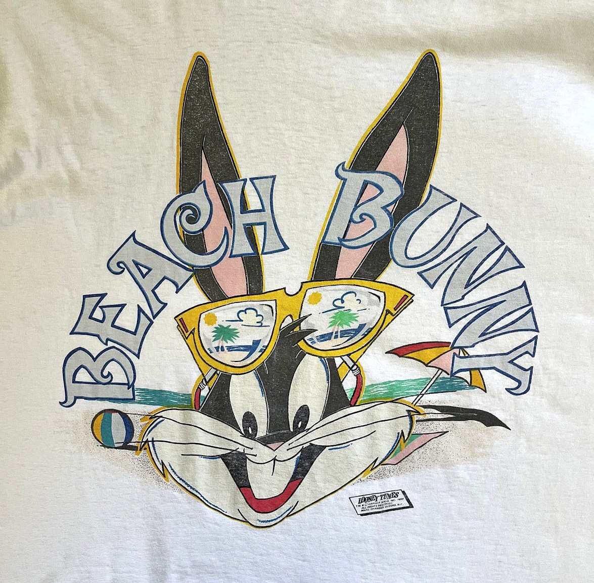 画像3: 80'S LOONEY TUNES "BUGS BUNNY" シングルステッチ 半袖 Tシャツ ホワイト USA製 (VINTAGE)