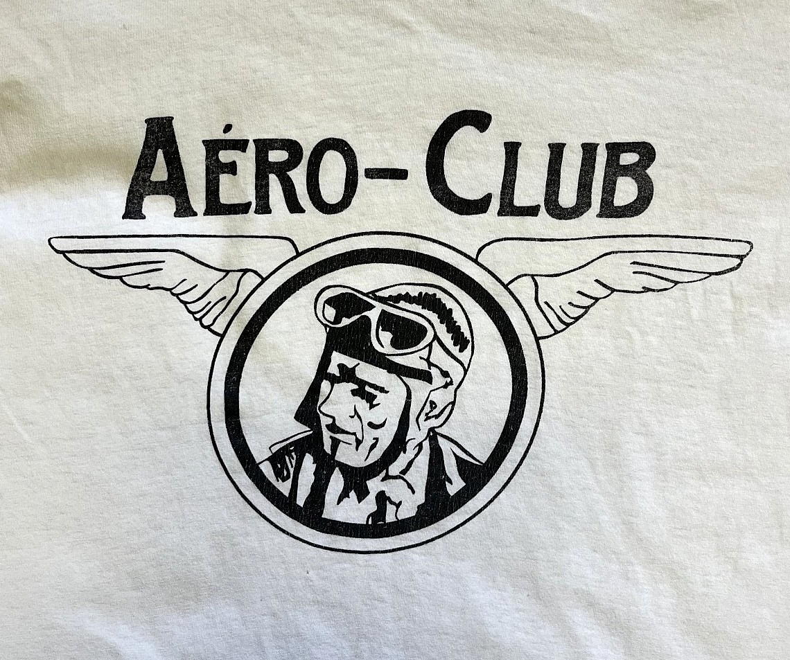 画像2: 80'S AERO-CLUB シングルステッチ 半袖 Tシャツ ホワイト (VINTAGE)