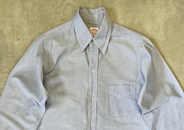 画像: 70'S BROOKS BROTHERS "MAKERS" 6ボタン オックスフォード BDシャツ ブルー USA製 (VINTAGE)