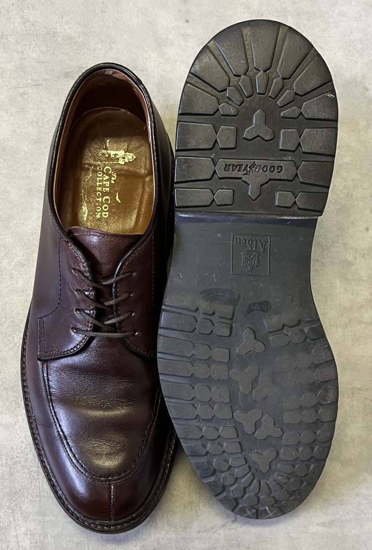 画像: ALDEN "CAPE COD COLLECTION" 7118S Uチップ レザーシューズ ブラウン USA製 (USED)