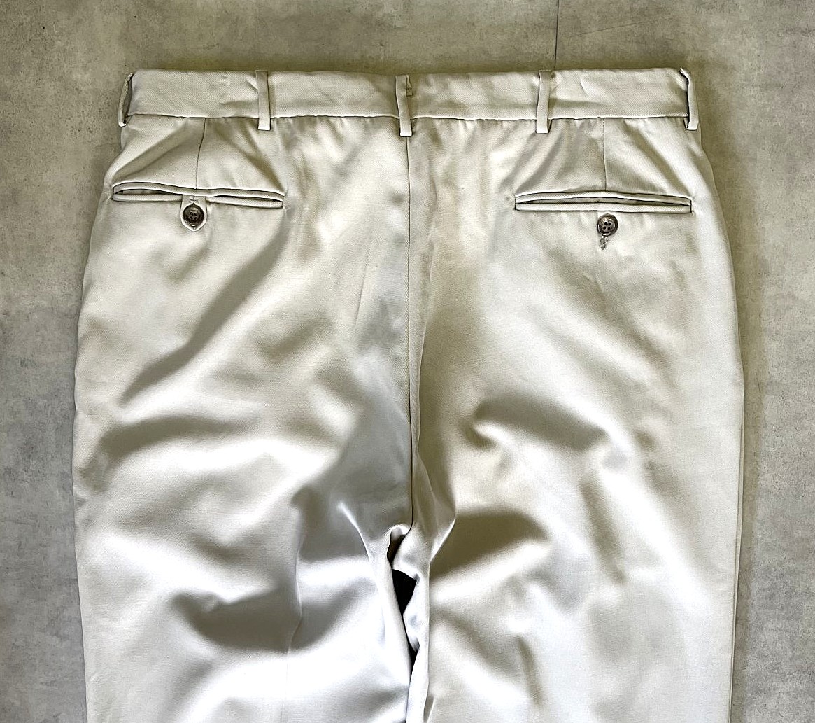 画像: 90'S RALPH LAUREN ツータック トロピカルウールパンツ ライトベージュ イタリア製 (VINTAGE)