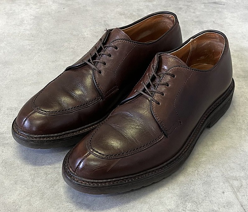 画像1: ALDEN "CAPE COD COLLECTION" 7118S Uチップ レザーシューズ ブラウン USA製 (USED)