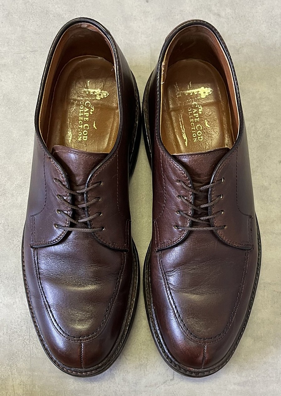 画像: ALDEN "CAPE COD COLLECTION" 7118S Uチップ レザーシューズ ブラウン USA製 (USED)